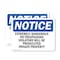 Signmission Extremely Dangerous No Trespassing Violators OSHA Notice Sign, Vinyl Decal, 14in W x 10in L, 2PK OS-2PACK-NS-D-1014-L-12290 - alternate 1